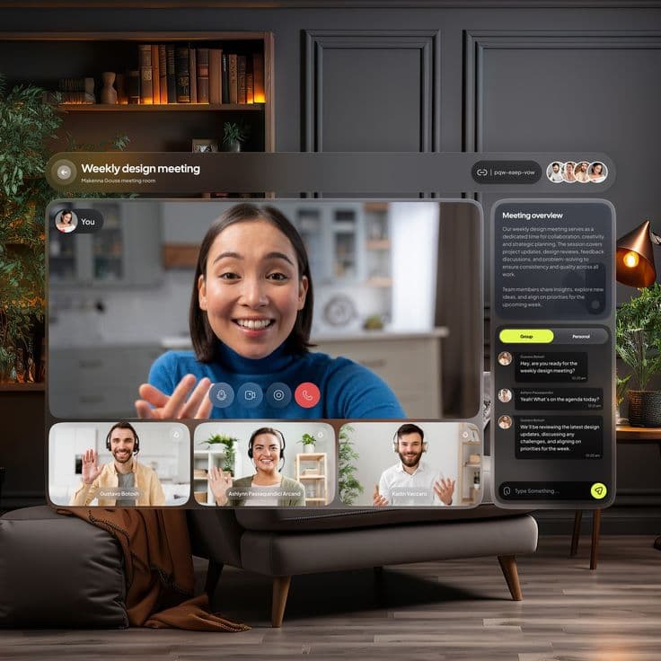 Auto detection state shown in dark glass interface